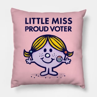 Little Miss Proud Voter Pillow