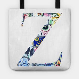 Barcelona Gaudi Mosaic Zeta Greek Sorority Letter Tote