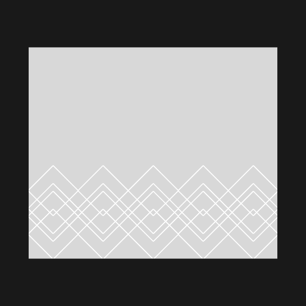 Geometric abstract - gray and white. by kerens