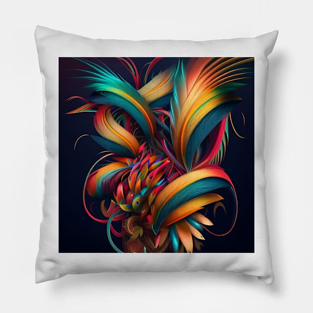 Abstract Art in Olena Skytsiuk Style Pillow by Legendary T-Shirts