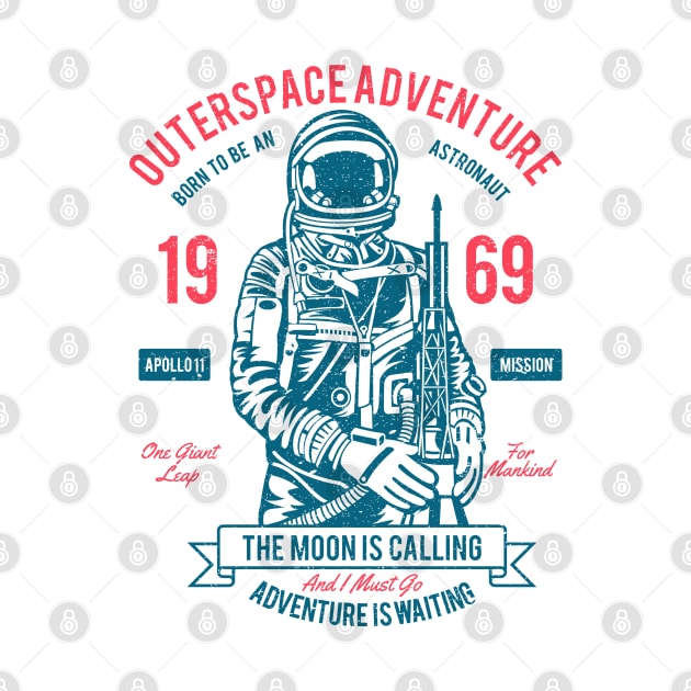 Outer Space Adventure Born To Be An Astronaut The Moon Is Calling 1969 by JakeRhodes