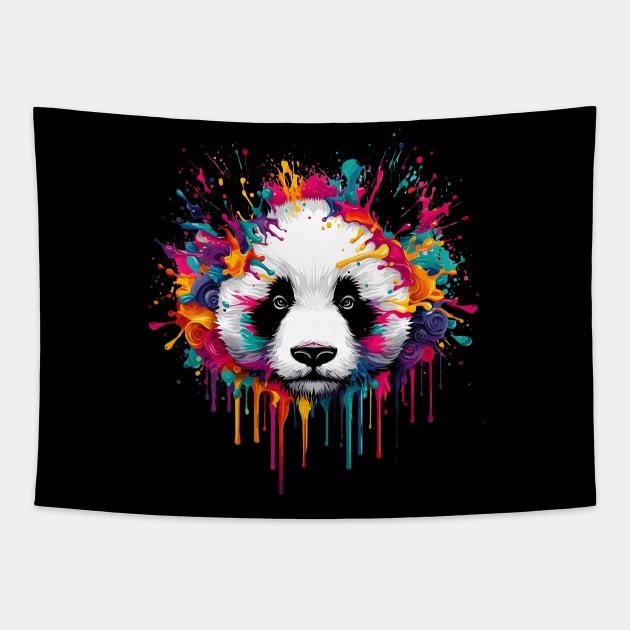 Giant Panda Colors Tapestry by Graceful Designs