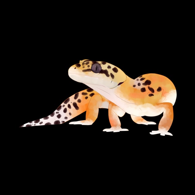 Leopard Gecko, Gecko Lovers, Painted Gecko by sockdogs