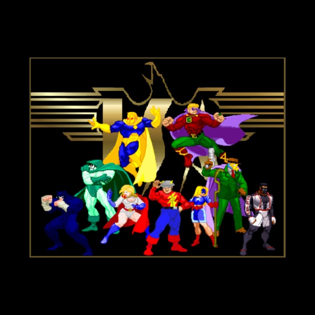 Sprited Justice Society of America Members by Flashshello