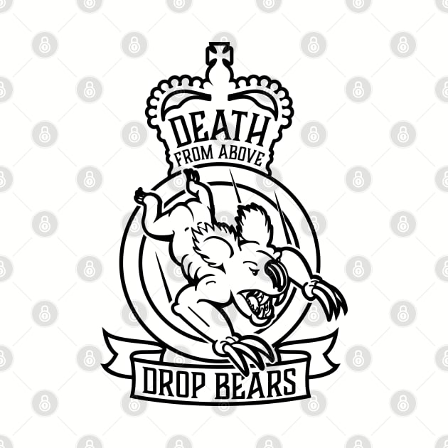 Drop Bears B&W Version by SteveGrime