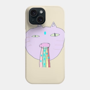 Purple Rainbow Cat Phone Case