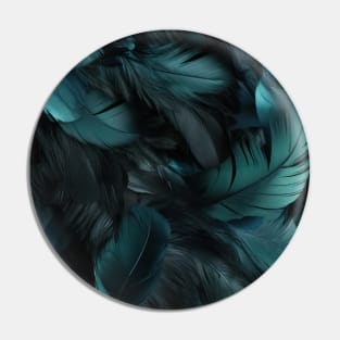 Whispers of Blue Feathers Pin