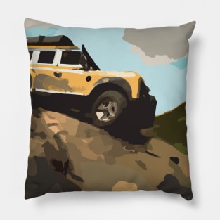 Landrover Defender Classic at the Blue Rag Range Track, Australia Pillow