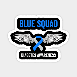 blue squad diabetes awareness month - diabetes support gift Magnet