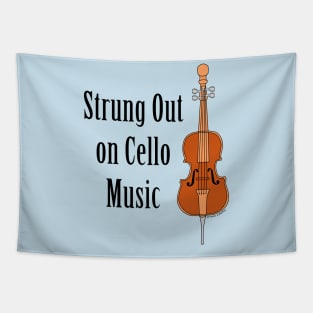 Strung Out Cello Tapestry