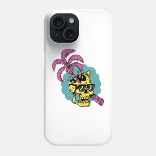 Skull Palm Tree Sumer Vibes Phone Case