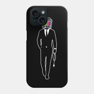 TV Head Man (dark version) Phone Case