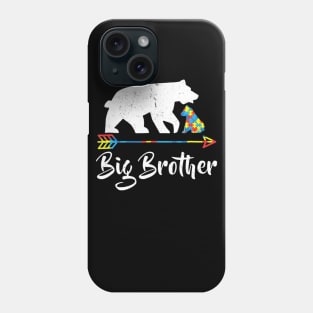 Big Brother Bear Autism Awareness T Shirt Proud Autism Mom Phone Case