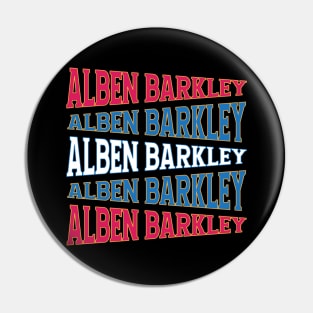 NATIONAL TEXT ART ALBEN BARKLEY Pin