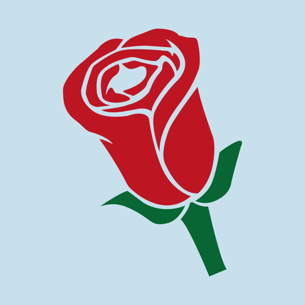 Red Rose Bud by PatrioTEEism