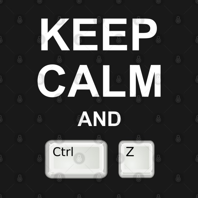 Keep calm and ctrl z Undo funny sayings by RIWA