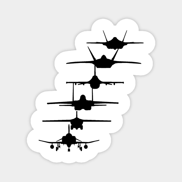 Air Force Fighter Jets Magnet by Sneek661