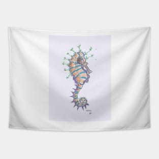 Seahorse drawing Tapestry