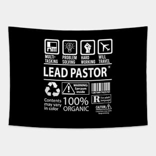 Lead Pastor T Shirt - MultiTasking Certified Job Gift Item Tee Tapestry