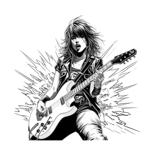 Rocking Guitar Girl T-Shirt