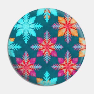 Colourful Ice Crystal Pin