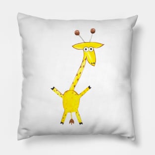 Hand Drawing of a Giraffe Pillow