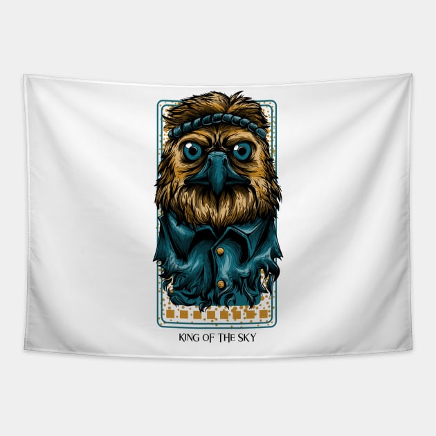 KING OF THE SKY Tapestry by Katebi Designs