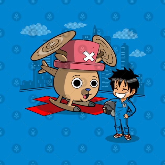 Funny Cute Helicopter Cartoon Gift For Anime Lovers by BoggsNicolas