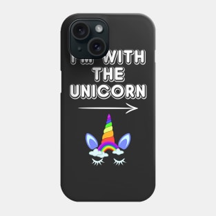 I'm With The Unicorn Birthday Party Phone Case