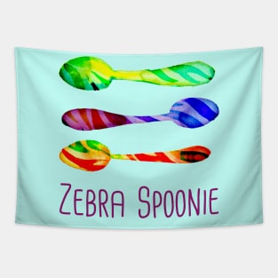 Zebra Spoonie! Tapestry