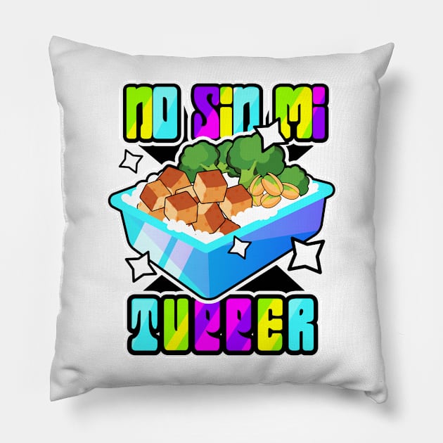 Veggie Gym Tupper Pillow by clarabmtnez