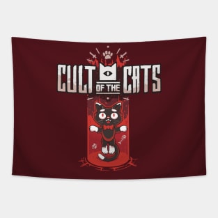 Dark Cult Of The Cats Tapestry