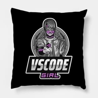 VSCode Girl - Visual Basic Pillow