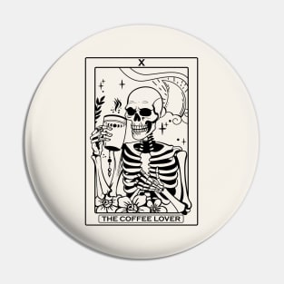 Tarot Card The Coffee Lover Pin