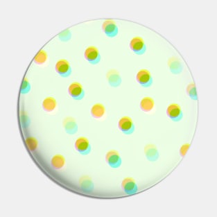 Celofane Of Green Pastel Dots Pin