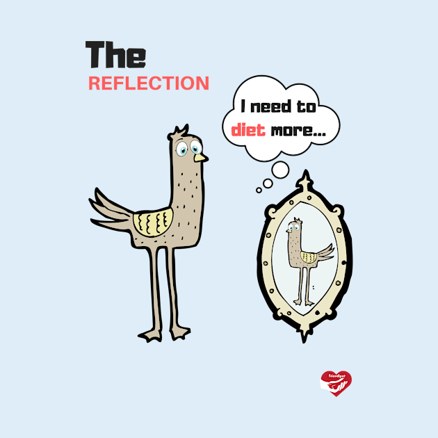 Reflection Chicken by Friendipets