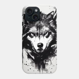 Wolf Wild Nature Free Spirit Art Brush Painting Phone Case