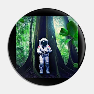 Jungle Astronaut Pin