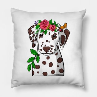 Dalmatian Garden Goddess Pillow