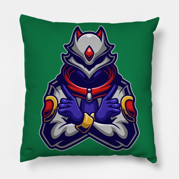 Masked assassin Pillow by mightyfire