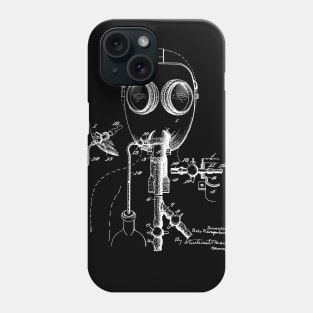 Gas Mask Vintage Patent Drawing Phone Case