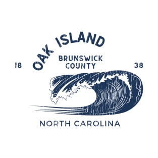 Oak Island, NC Beachgoing Summertime Waves T-Shirt