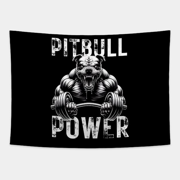 PITBULL POWER Tapestry by mmpower