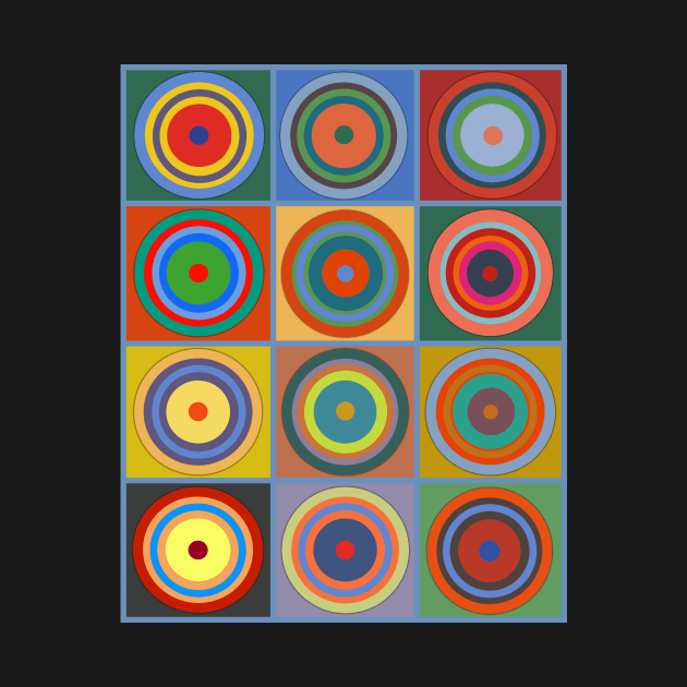 Op Art #48 Kandinsky by RockettGraph1cs