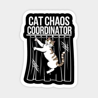Cat Chaos Coordinator – Funny Cat Lover Magnet
