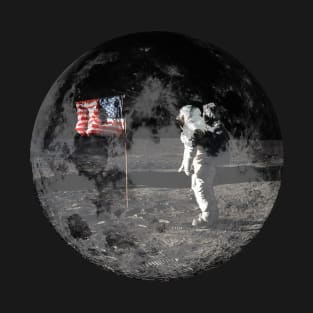 Buzz Aldrin Flag T-Shirt