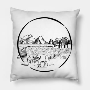 Laos mountains Pillow