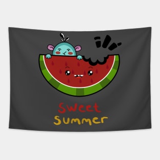 Sweet Summer Watermelon Tapestry