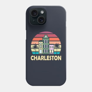 Charleston South Carolina Vintage Houses Palmetto Retro Phone Case