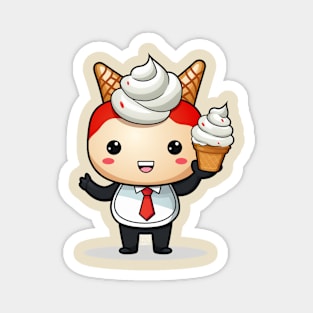 ice creamT-Shirt giril Designed cute illustration Magnet